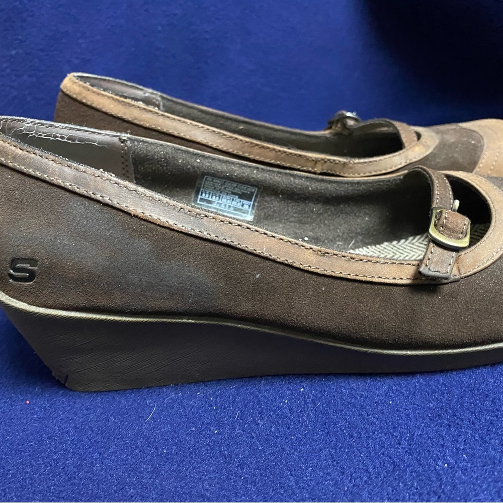 Skechers Tan and Brown Mary Jane Shoes - Picture 4 of 7